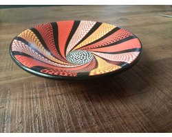 Floz Design bijzonder mooie schaal handgemaakt - fairtrade uit Indonesie - kleine fruitschaal - decoratieve schaal - cadeau