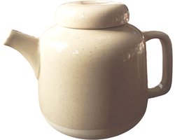 Floz Design unieke theepot - natuurlijk gespikkelde klei - zandkleur - 1250 ml - fairtrade