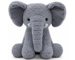 Fluffica - Fluffy Olifant - Knuffel - Grijze Knuffelvriend - Kinder Speelgoed - 23 cm - Knuffeldier - Speelgoed - Olifant