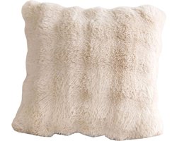 Fluffy Pluche Sierkussenhoes - Dubbelzijdig Pluche Fluwelen Kussenhoes - Zachte Imitatiebont Sierkussenhoes - Korte Wollen Fluwelen Decoratieve Kussenhoes - Geschikt voor het Decoreren van Bank Slaapkamer Woonkamer Studeerkamer (45 x 45 cm)