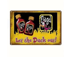 Flügel 'Let The Duck Out' Wandbord [Wanddecoratie] [Flügel] [Mancave of bar]