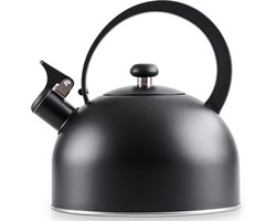 Fluitketel Edelstaal Zwart 3 l - Waterketel met Fluitje