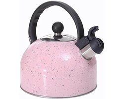 Fluitketel Ketel - Theepot Waterkoker - Water Koken - Hittebestendig Handvat - 25 Liter - Roze