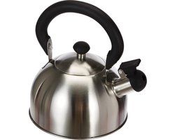 Fluitketel/ Theeketel klassiek 1.5 liter roestvrij staal inductie geschikt - koffieketel