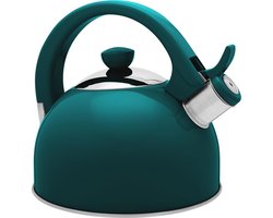 Fluitketel/ Theeketel - Molly Waterketel roestvrij staal gasfornuis inductie 1.7 l groen