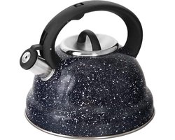 Fluitketel van 3 liter van roestvrij staal voor inductie en andere kachels met fluitgeluid