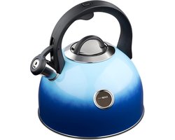 Fluitketel - Waterkoker - Waterketel - Cool-Touch Handgreep - Blauw