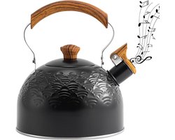 Fluitketel Xiangyun Patroon - Roestvrij Staal - Fornuis Top Ketel 2.0.5 l - Inductie Theepot - Camping Theeketel - Voor Binnen En Outdoor Gasfornuis