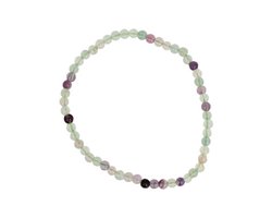 Fluoriet kralenarmband 4 mm