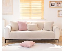 Fluwelen bankovertrek voor 1-2-3-4-zitsbank hoekbank - stijlvolle fluwelen overtrek - antislip bankhoes hoekbank overtrek