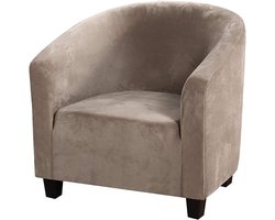 Fluwelen hoezen voor buisstoelen, rekbare stoelhoes | Wasbare stoelhoes, volledige beschermhoes voor kuipstoel, voor woonkamer, internet, café, bar, kantoor, receptie