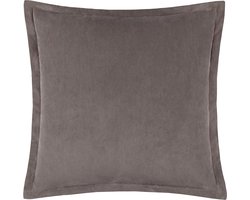 Fluwelen Kussen - Sierkussen Velvet - Woonkamer Decoratie - Zachte Matte Afwerking - 55x55cm - Taupe
