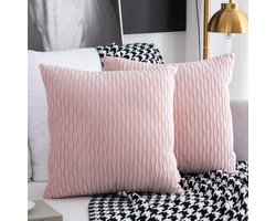 Fluwelen Kussenhoezen - Moderne Woondecoratie - Set van 2 - 40x40 cm