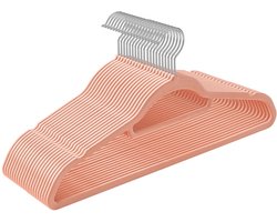 Fluwelen roze hangers 20 stuks - CRF20PK