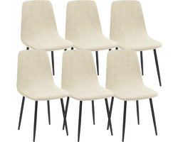 Fluwelen stoelhoezen set van 4/6, universeel voor Eames stoelen - Stretch, afneembaar en wasbaar - Stoelbescherming voor eetkamerstoelen, keuken, banket en bruiloftsfestijn Stoelhoezen
