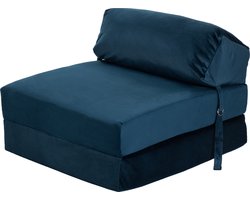 Fluwelen Vouwmatras - Fluweel Opklapbaar Matras - Logeermatras Opvouwbaar - Opvouwbare Matras - Inklapbaar Logeerbed - Zetelbed - Foldable Mattress