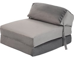 Fluwelen Vouwmatras - Fluweel Opklapbaar Matras - Logeermatras Opvouwbaar - Opvouwbare Matras - Inklapbaar Logeerbed - Zetelbed - Foldable Mattress