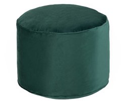 Fluwelen Zitzak Poef - Binnen Woonkamer Zitzak voetenbankje - Complete Zitzakken Voetenbank - Duurzaam Ronde voetsteun - Poefs