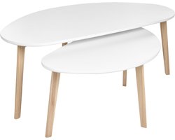 FLY - Salontafel set van 2 - Wit - MDF
