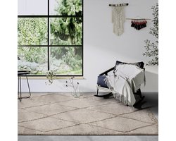 Flycarpets Gallery Perrotin - Scandinavisch Vloerkleed Beige - 200x280 cm - Hoogpolig Tapijt