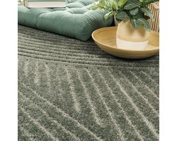 Flycarpets Laagpolig Vloerkleed Cotera - Groen
