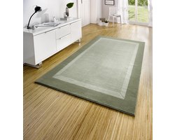 Flycarpets Laagpolig vloerkleed - Designer Velours - Groen 160x230 cm