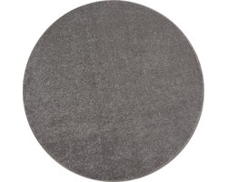 Flycarpets Liam Effen Beige Vloerkleed Rond - Laagpolig - 160x160 cm