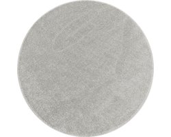 Flycarpets Liam Effen Crème Vloerkleed Rond - Laagpolig - 200x200 cm