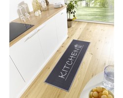 Flycarpets Loper - Keuken - Kitchen - Zwart 50x150 cm