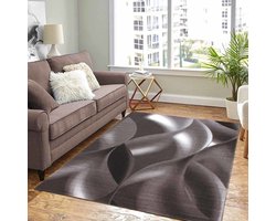 Flycarpets Marlon Vloerkleed Modern - Bruin - Laagpolig - 160x230 cm - Voor in de woonkamer