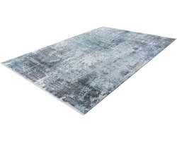Flycarpets Modern Vloerkleed Colonia - Kleur: Grijs / Blauw - Afmeting: 200x290cm