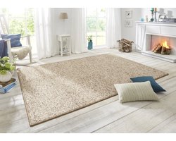 Flycarpets Tufted Vloerkleed - Wollen Look - Beige / Bruin - 200x300 cm