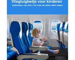 Flyebaby - Vliegtuigbedje - Voetensteun - Eigen stoel - geboorte t/m 5 jaar - kleur grijs - Flanel zacht