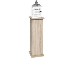 FMD - Bijzettafel - met - deur - 88,5 - cm - eikenkleurig