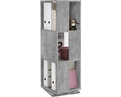 FMD - Draaikast - open - ontwerp - 34x34x108 - cm - betongrijs