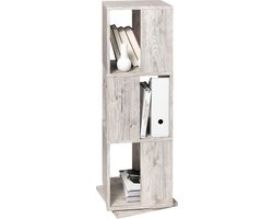 FMD - Draaikast - open - ontwerp - 34x34x108 - cm - zandeikenkleurig