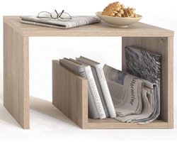 FMD Salontafel 2-in-1 59x36x38 cm eikenkleur 632-001