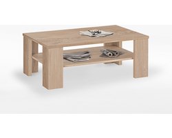 FMD - Salontafel - met - schap - eikenkleurig