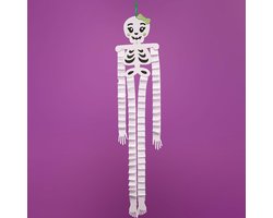 FN295 Grote Skelet Streamer Hangende Decoratie Kits - Set van 4, Halloween knutselen voor kinderen, Halloween Decoraties