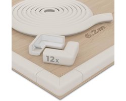 Foam Baby Edge Protector en Hoekbeschermers – 6,2 m Zelfklevende Schuim Tape voor Meubels en Kinderbed