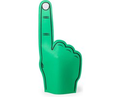 Foam hand - Fan - Sport - Verkleden - Accessoire - 25 x 50 cm - Foam - EVA - groen
