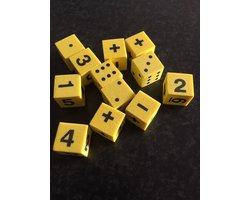 Foam Reken Dobbelstenen Plus/Min 1-6 (12 stuks)