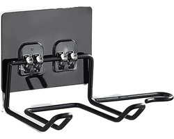 Föhn Houder - Haardroger Rack - Badkamer Organizer - Ruimtebesparend Ontwerp - 2 Stuks - Zwart