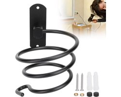 Föhn Houder - Haardroger Rek - Badkamer Organisatie - Duurzaam Legering Materiaal - 13 x 13 x 10 cm - Zilverkleurig