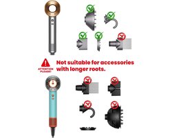 Föhn Houder - Wandmontage Opberger - Badkamer Organisatie - Zonder Boren Installatie - 7x6x5cm - Aluminium