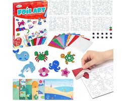 Foil Fun for Kids - Animal Arts and Crafts Activity - Dirt-Free Art for Boys and Girls - Craft Kits Foil Art Kids - DIY Creative Activity - Gifts for 4 to 9 Years