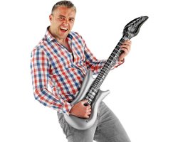 Folat - Opblaasbare Gitaar Zilver 1mtr