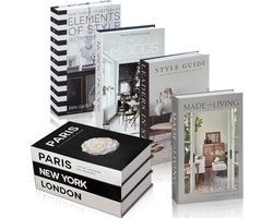 Foldable fake book accessoires 7 stukken - fashion decoratieve huisaccessoires - ornamenten voor woonkamer - boeken voor kantoor - huisdecoratie - salontafel decor - boekopslag decoratie