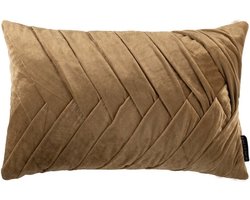 Folded kussen goud 30x50cm