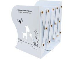Folding Boekenkast van Metaal voor Studenten - Creatieve Stationery Supplies met Cartoon Ontwerp en Uittrekbare Functionaliteit
